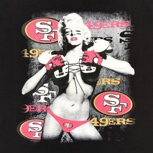 Marilyn Monroe & San Francisco 49ers Football Tee
